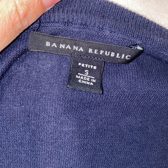 Banana Republic lace front 3/4 sleeve cardigan - Picture 9 of 11